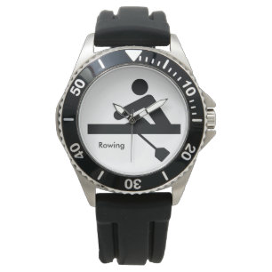 ROWEN   Rower zwart symbool Horloge