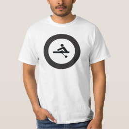 ROWEN | Zwart-witsportpictogram T-shirt