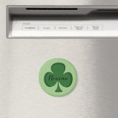 Rowena Irish Shamrock Round Name Magnet | Bewerkba (Insitu (Vaatwasser))
