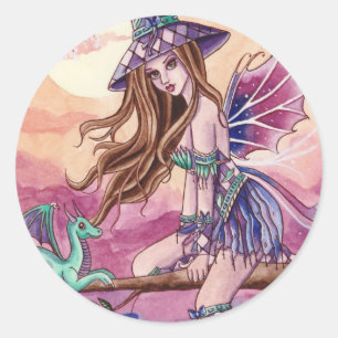 Rowenia - Heks en Dragon Sticker