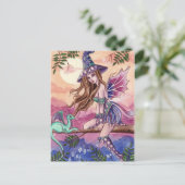 Rowenia - Witch en Dragon Briefkaart (Staand voorkant)