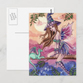 Rowenia - Witch en Dragon Briefkaart (Voorkant / Achterkant)