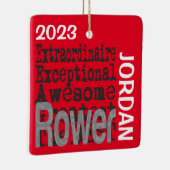 Rower Buitengewoon CUSTOM Keramisch Ornament (Rechts)