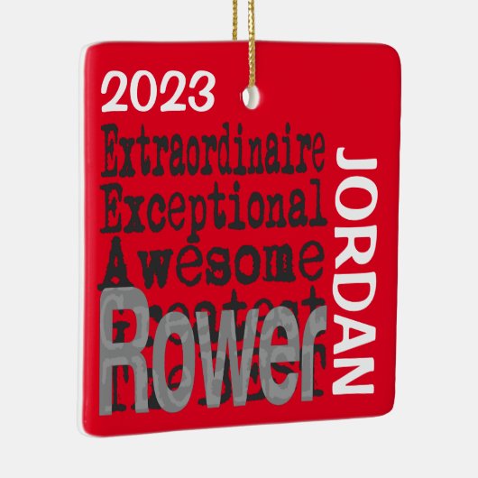 Rower Buitengewoon CUSTOM Keramisch Ornament (Rechts)