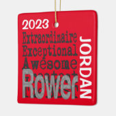 Rower Buitengewoon CUSTOM Keramisch Ornament (Links)