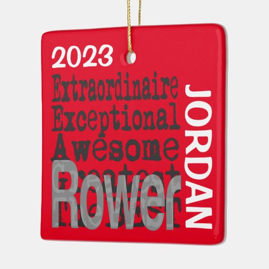 Rower Buitengewoon CUSTOM Keramisch Ornament (Links)