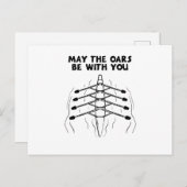 Rowerende vleugelboot briefkaart (Voorkant / Achterkant)