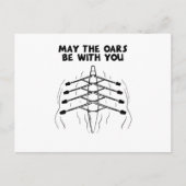 Rowerende vleugelboot briefkaart (Voorkant)