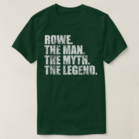 RoweRowe Achternaam Rowe Achternaam R T-shirt (Design voorkant)
