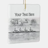 Rowerploeg Watersport #2 Keramisch Ornament (Rechts)