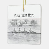 Rowerploeg Watersport #2 Keramisch Ornament (Links)