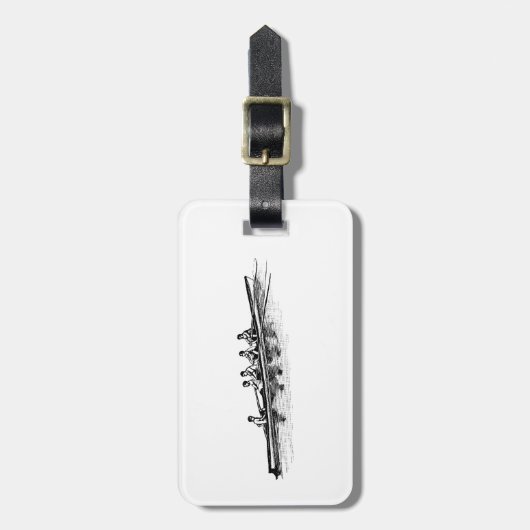 Rowerploeg Watersport Bagagelabel (Voorkant verticaal)