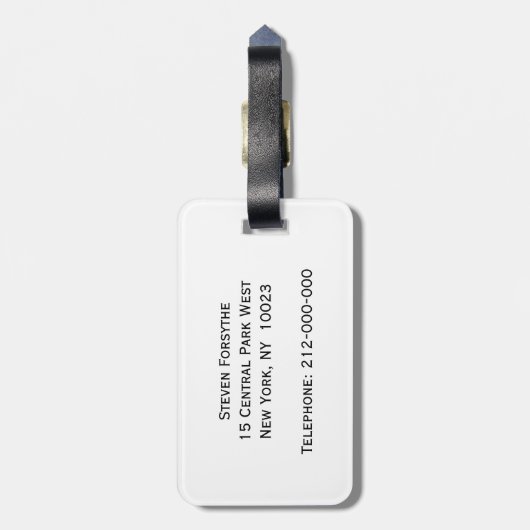 Rowerploeg Watersport Bagagelabel (Achterkant verticaal)