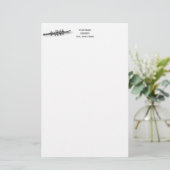 Rowerploeg Watersport Briefpapier (Staand voorkant)