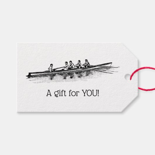 Rowerploeg Watersport Cadeaulabel (Voorkant (Horizontaal))