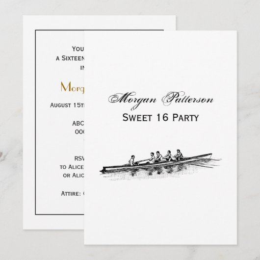 Rowerploeg Watersport Kaart (Voorkant / Achterkant)