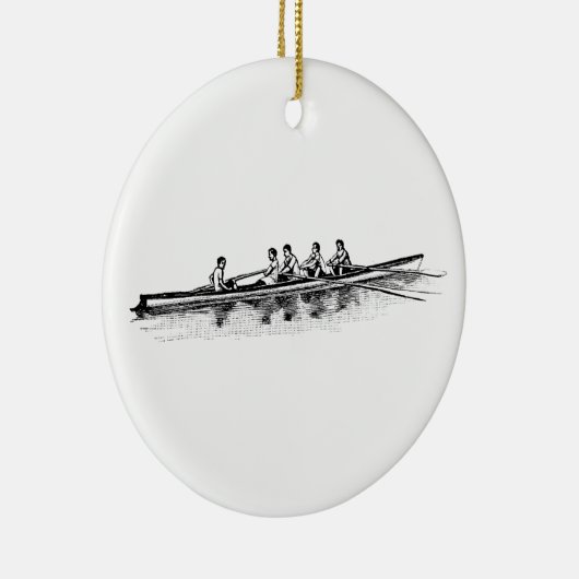 Rowerploeg Watersport Keramisch Ornament (Rechts)