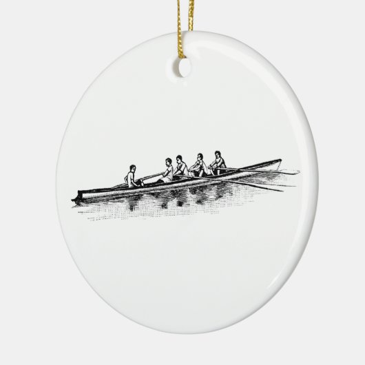 Rowerploeg Watersport Keramisch Ornament (Links)