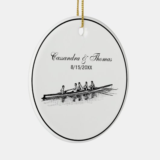 Rowerploeg Watersport Keramisch Ornament (Rechts)