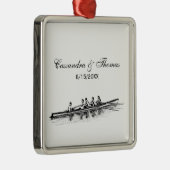 Rowerploeg Watersport Metalen Ornament (Rechts)