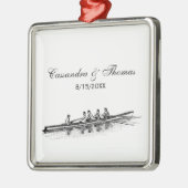 Rowerploeg Watersport Metalen Ornament (Links)