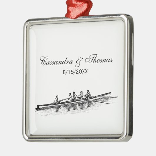 Rowerploeg Watersport Metalen Ornament (Links)