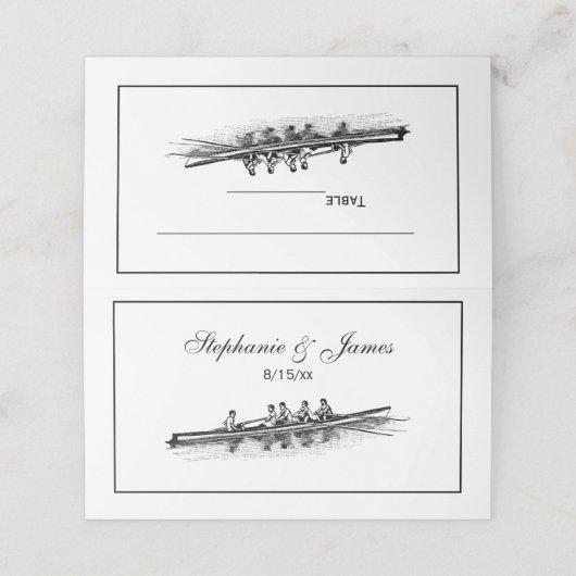 Rowerploeg Watersport Plaatskaartje (Buitenkant ongevouwen)