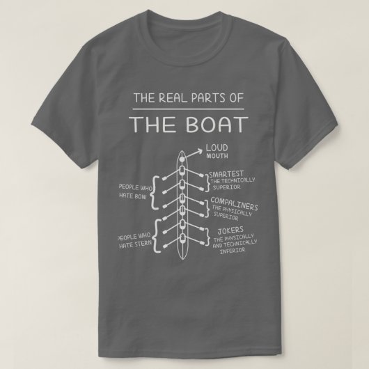 Rowerroeiteam Coxswin Rowers Oar T-shirt (Design voorkant)