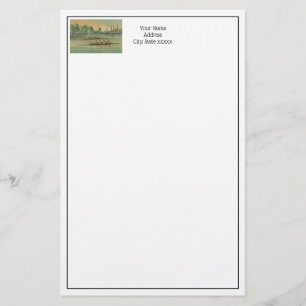 Rowers Race Boat Race Briefpapier