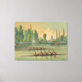  Rowers Race Boat Race Canvas Afdruk (Voorkant)