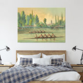  Rowers Race Boat Race Canvas Afdruk (Insitu (Slaapkamer))