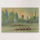  Rowers Race Boat Race Canvas afdrukken Legpuzzel (Horizontaal)