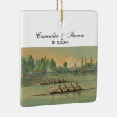  Rowers Race Boat Race Keramisch Ornament (Rechts)