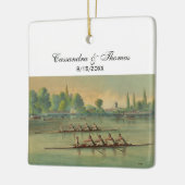  Rowers Race Boat Race Keramisch Ornament (Links)