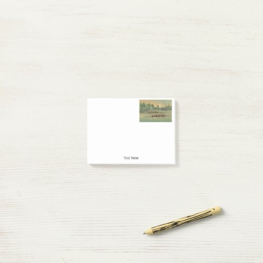Rowers Race Boat Race Post-it® Notes (Op bureau)