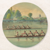  Rowers Race Boat Race Ronde Kartonnen Onderzetter (Voorkant)
