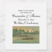  Rowers Race Boat Race Wijn Etiket (Enkel label)