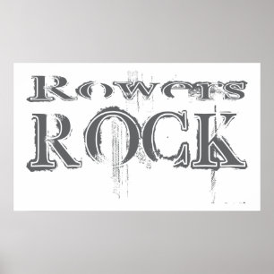 Rowers Rock Poster