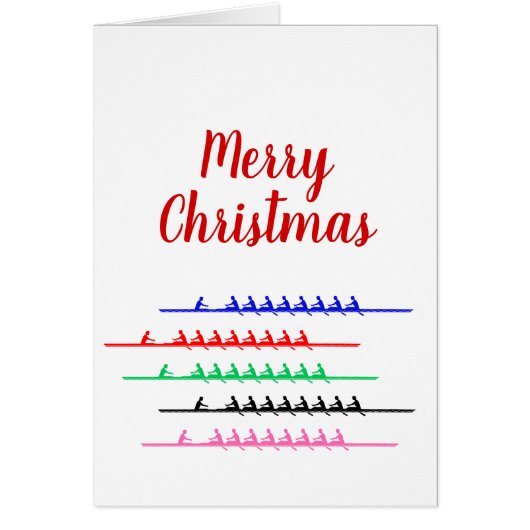 Rowers van de Ras van de bemanning - tot vijf bote (Voorkant)