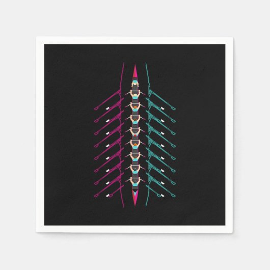 Rowersport door roeibowerij servet (Voorkant)