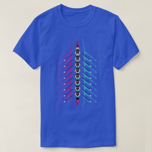 Rowersport door roeibowerij t-shirt (Design voorkant)
