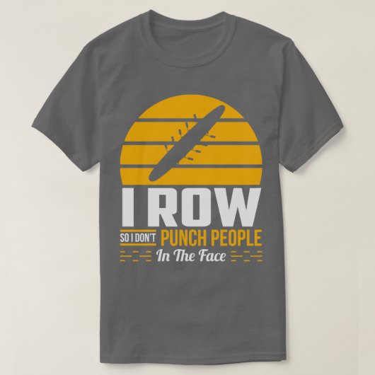 Rowersport Zonnemens T-shirt (Design voorkant)
