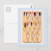  rowing 1908 universiteitsmedewerkers briefkaart (Voorkant / Achterkant)