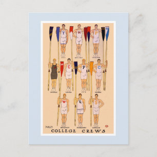 rowing 1908 universiteitsmedewerkers briefkaart