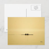 rowing at dusk briefkaart (Voorkant / Achterkant)