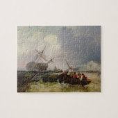 Rowing Boat gaat in een Man-o-oorlog in een Legpuzzel (Horizontaal)