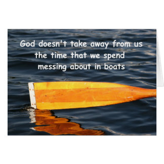 Rowing Boat-Gezegde, aanpasbare kaart