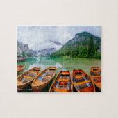 Rowing Boats op het Alpenmeer Legpuzzel (Horizontaal)