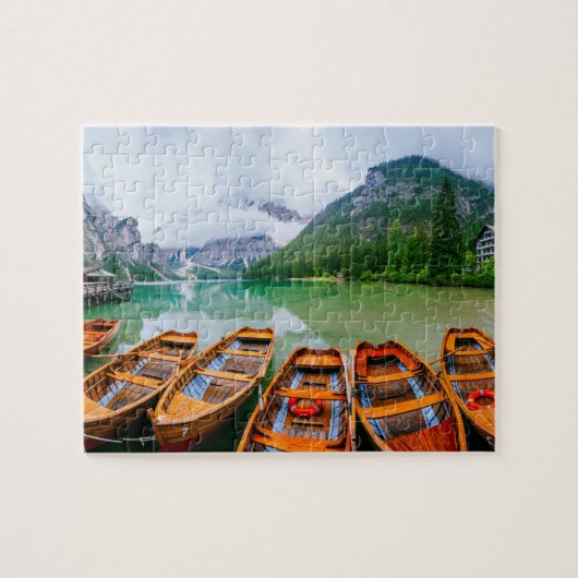 Rowing Boats op het Alpenmeer Legpuzzel (Horizontaal)