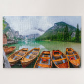 Rowing Boats op het Alpenmeer Legpuzzel (Horizontaal)